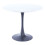 Living And Home Small Compact Round Wooden Dining Table Bistro Kitchen Space Saving Black Base 3