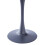 Living And Home Small Compact Round Wooden Dining Table Bistro Kitchen Space Saving Black Base 5