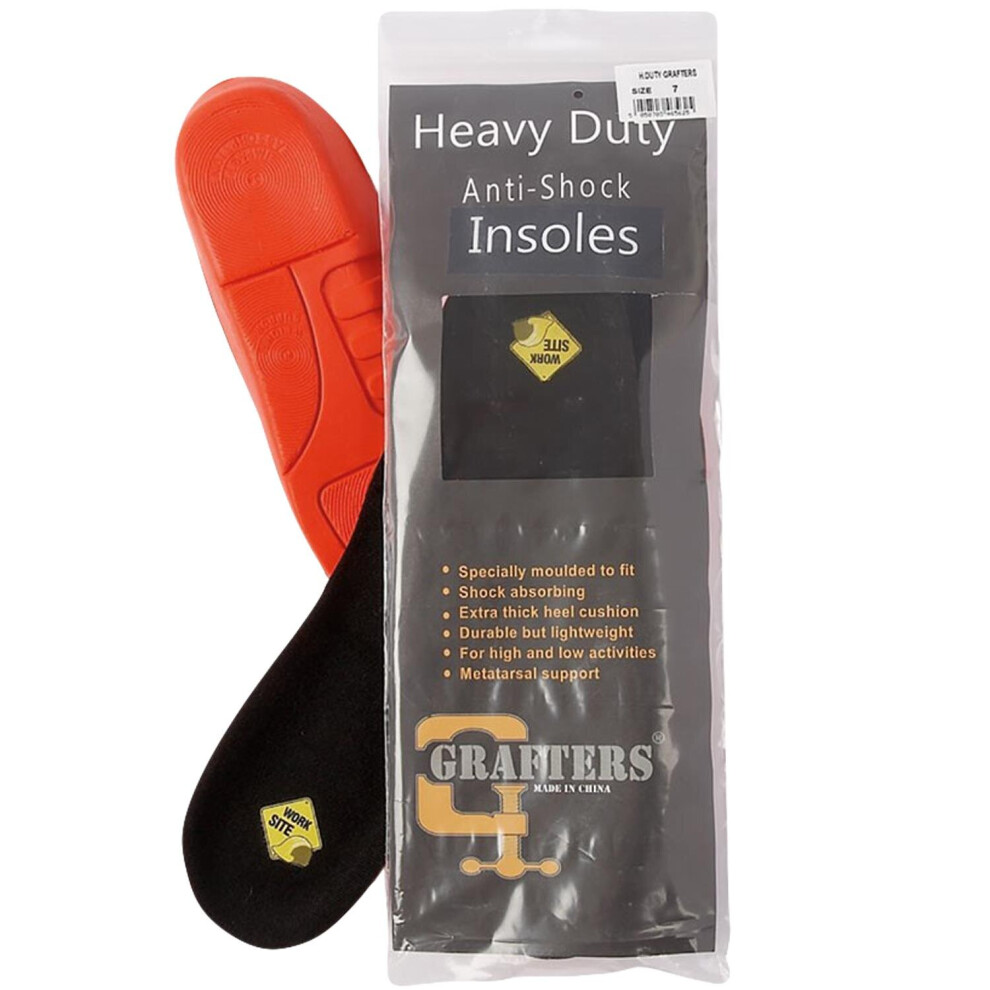 (UK 9) Grafters Mens AntiShock Insoles Shoes