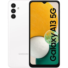 Unlocked Samsung Galaxy A13 5G (64GB/4GB) - White 6.5-inch 90Hz LCD 50MP Triple Camera 5000mAh NFC 5G - Refurbished