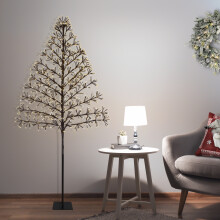 The Christmas Workshop Light-Up Starburst Christmas Tree / Unique Twinkling Design / Indoor & Outdoor Decoration / IP44 Waterproof / Warm White LEDs