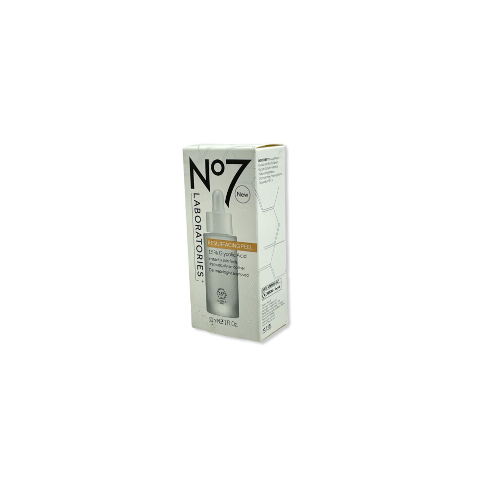 NO7 LABORATORIES RESURFACING PEEL DERMATOLOGIST APPROVED 30ML