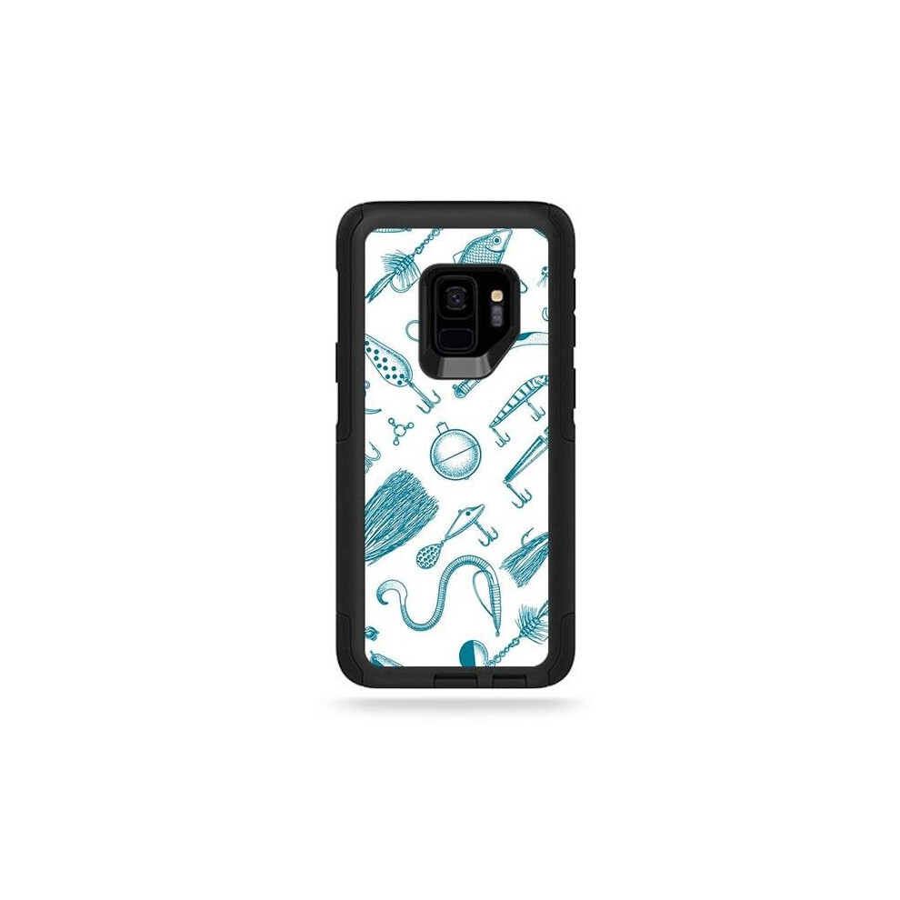 MightySkins OTCSGS9-Teal Lures Skin for Otterbox Commuter Galaxy S9 - Teal Lures-image-OPC-P9WBG8V-NEW