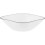 Corelle Square Simple Lines Dinner Plate Set, Glass, White, Bowl 2