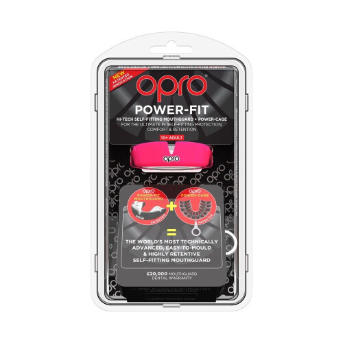 OPRO POWER FIT PINK MOUTHGUARD - ADULTS 1