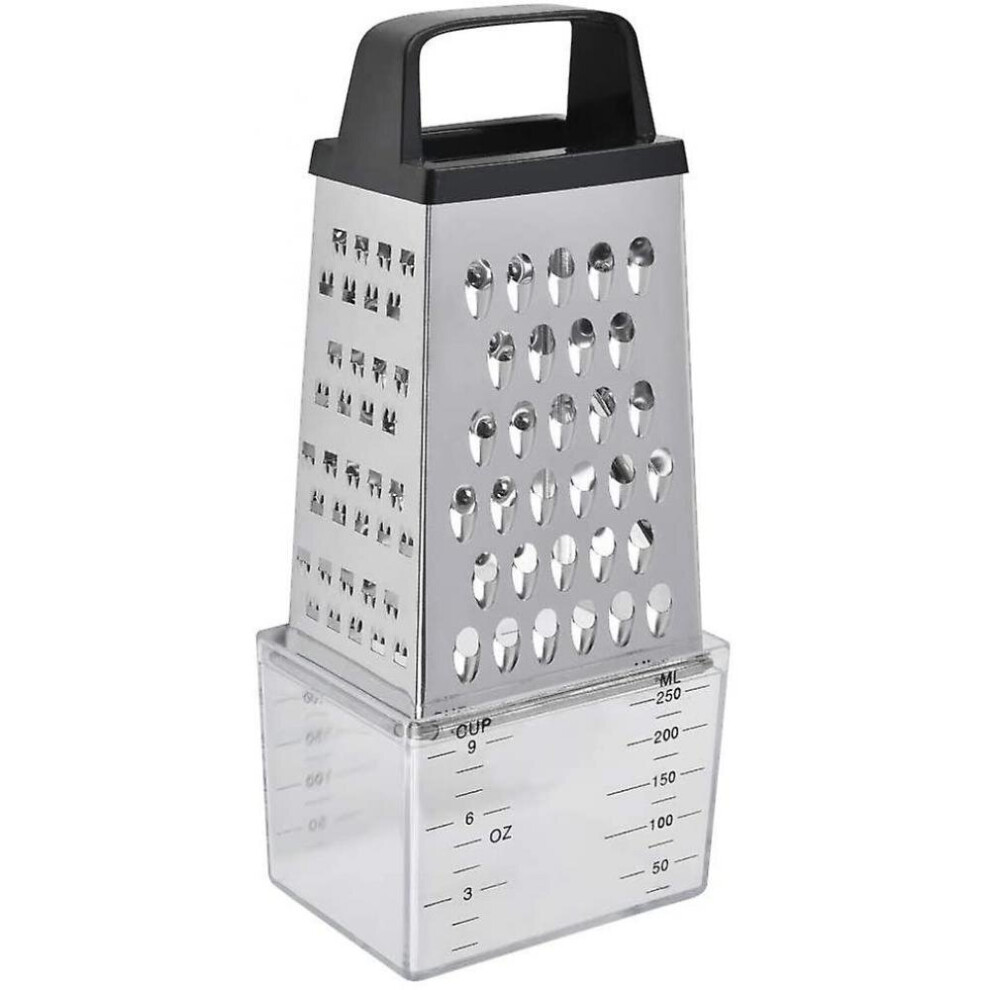 Kitchen Graters - Square Stainless Steel Grater For Vegetables, Carrots, Cheese, Fruit