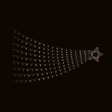 Christmas Window Lights 320 White LEDs Indoor/Outdoor Mesh Net Shooting Star