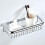 Wall Mounted Bathroom Storage Basket Brass Shower Basket Holder 5
