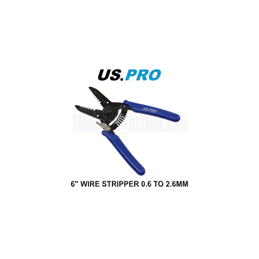 US PRO Tools 6" Wire Stripper Cutters 0.6 To 2.6MM 6833