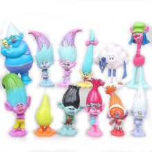 12pcs Trolls Branch Poppy Figure Toy Collection Model Cake Decoration