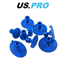 US PRO Tools 9 Piece Assorted Dent Removal Pads - Suitable for use with dent repair sets 5452