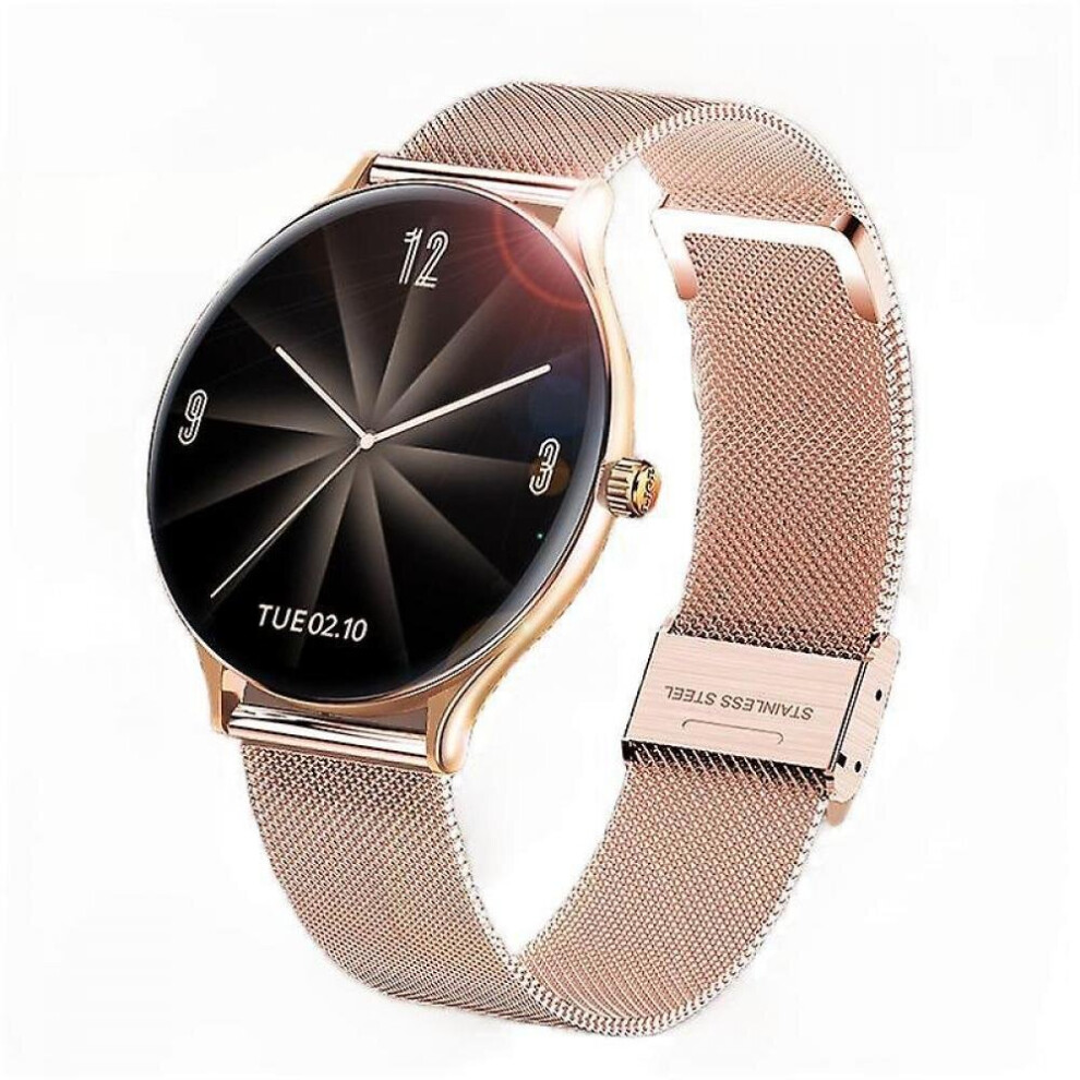 Smart Watch Woman Fashion Watch Heart Rate Sleep Monitoring For Android Waterproof Ladies(pink)