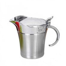 500ml Double Layer Stainless Steel Jam Pot Juice Gravy Soup Kettle Water Jug Water Bottle For Home