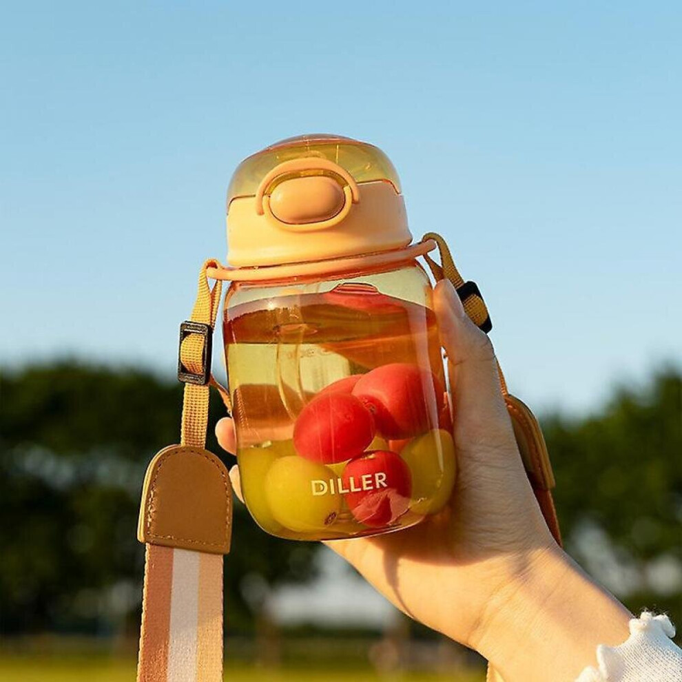 Tritan High-Value Water Cups, Cute Plastic Water Cups, Large-Capacity Straw Cups Hkhbjs