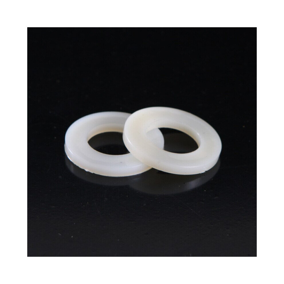 50PCS High Quality Nylon Washers Nylon Insulated Flat Washer Plastic G-image-OPC-P9YWG69-NEW