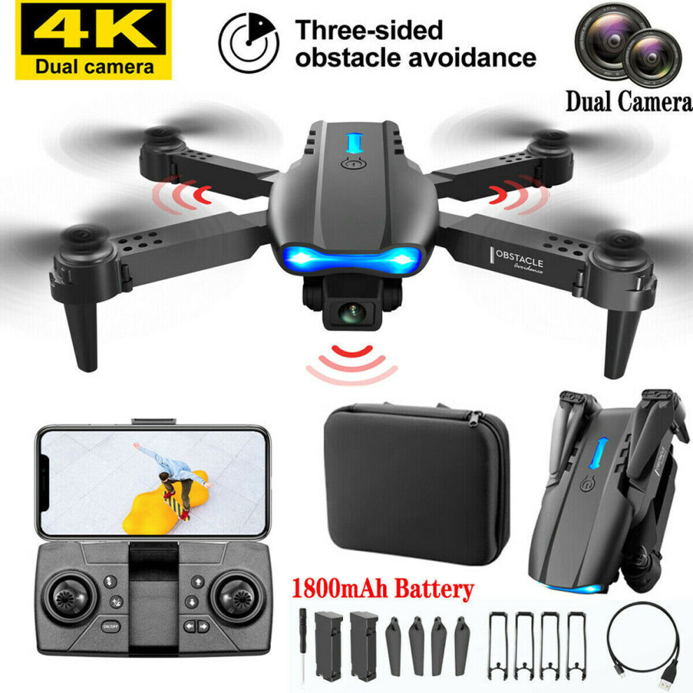 E99 Pro Drone with Camera , WiFi FPV 1080P 4K HD Dual Camera Drone