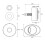 Dual Flush Concealed Cistern Button BLACK 2