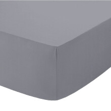 (Oxfor Pillow Pair, Gray) 100% Egyptian Cotton 40CM/16" Extra Deep Fitted Sheets