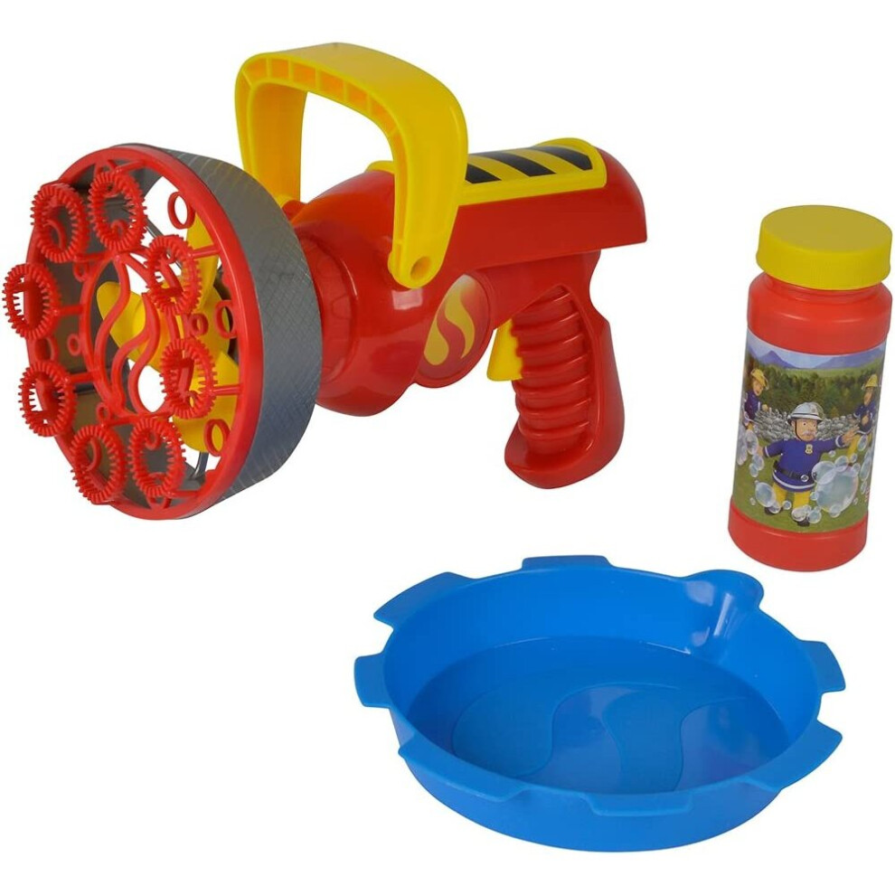 Simba 109252121 Feuerwehrmann Fireman Sam Soap Bubbles Cannon, 0