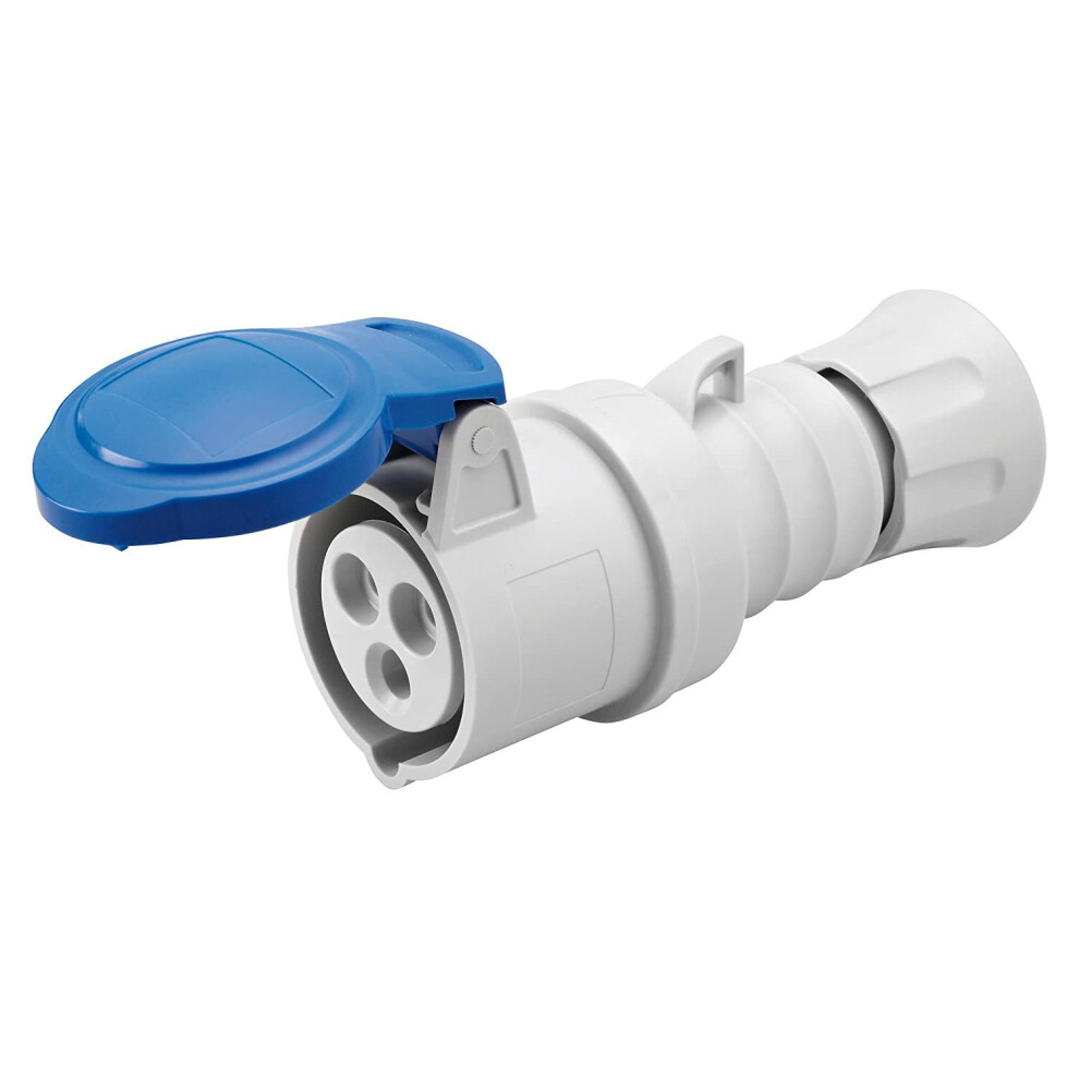 Gewiss Gw62004h Coupler (Female) 2 Pole & Earth Blue 230 Volt 16 Amp 8011564798069