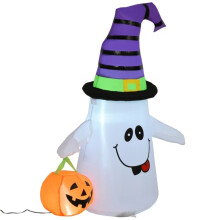 Halloween Outdoor Inflatable Ghost Decoration LED Pumpkin Lantern Spooky