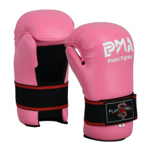 PLAYWELL SEMI CONTACT POINT SPARRING GLOVES: PINK - MEDIUM - NEW