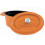 Grunwerg Commichef Cast Aluminium Oval Mini Cocotte with Lid Orange 11.5cm 1