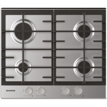 Hoover 4 Burner Gas Hob - Stainless Steel - HHG6BRMX