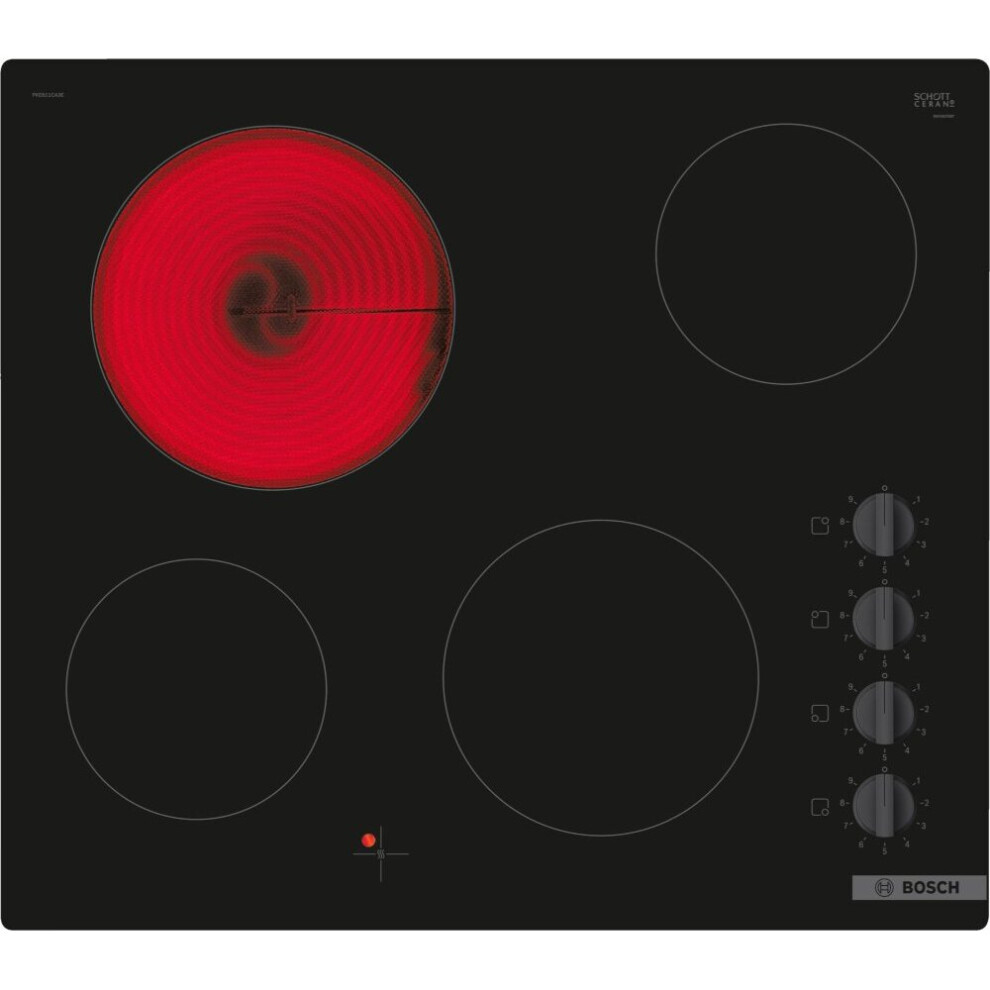 Bosch Serie 2 Ceramic Hob - Black - PKE611CA3E