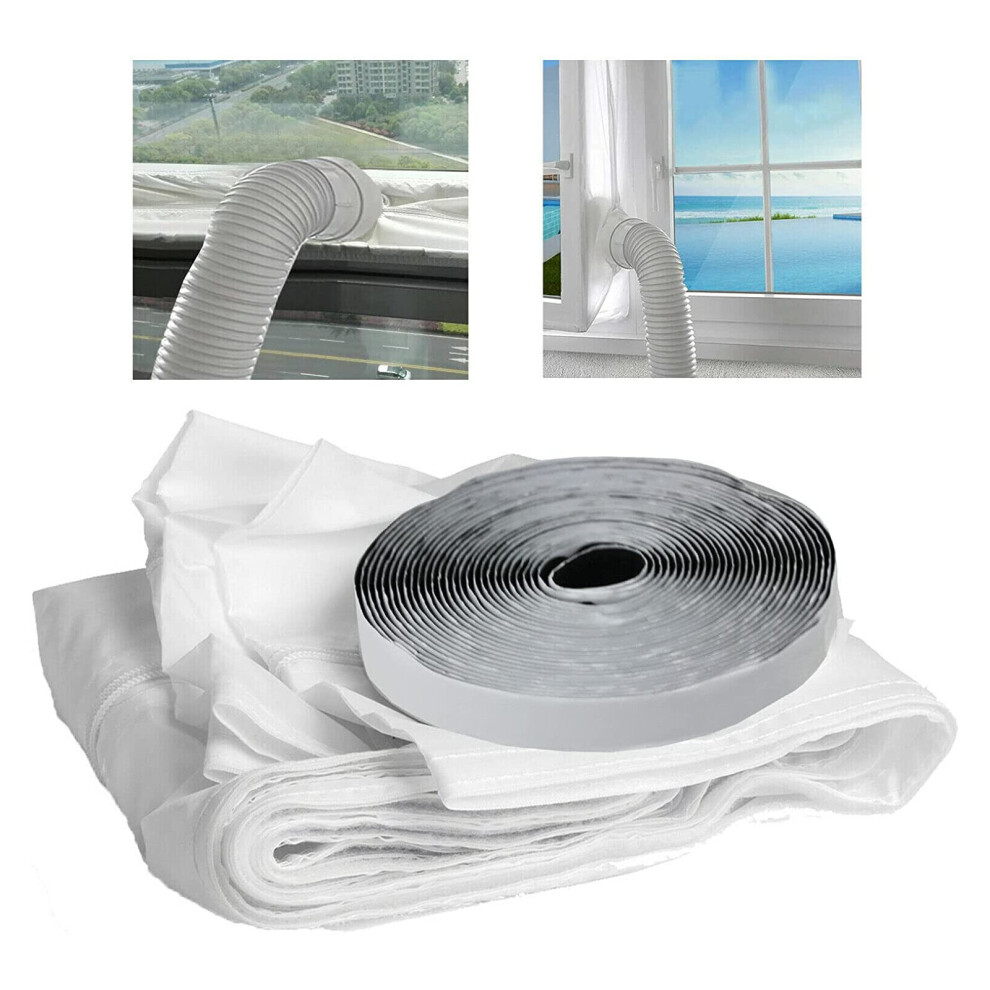 SPARES2GO Universal Window Seal Kit for Portable Air Conditioning Hose Vent