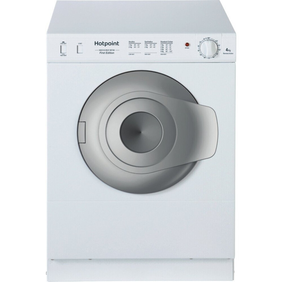Hotpoint NV4D 01 P (UK) Vented Tumble Dryer - White - C Rated - Freestanding - NV4D01PUK