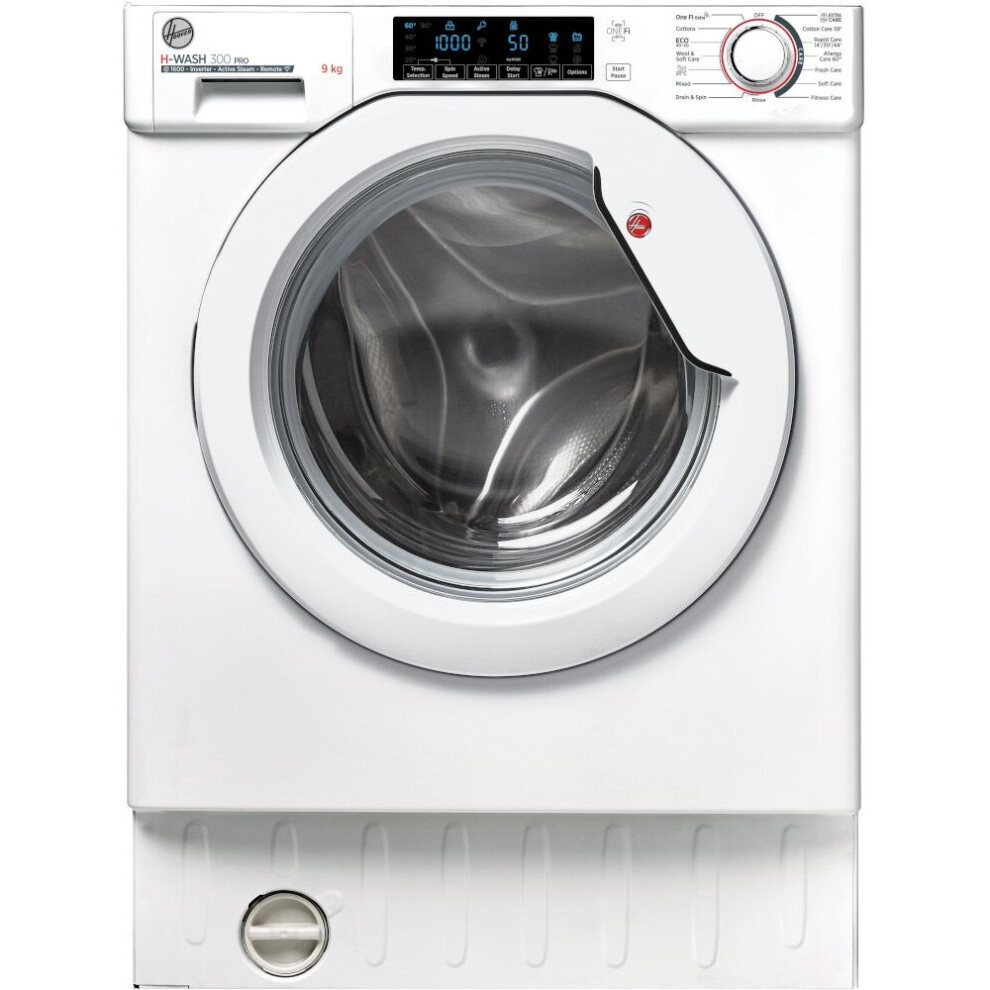 Hoover HBWOS 69TMET Integrated Washing Machine - 9kg - 1600 rpm - White - B Rated - HBWOS69TMET