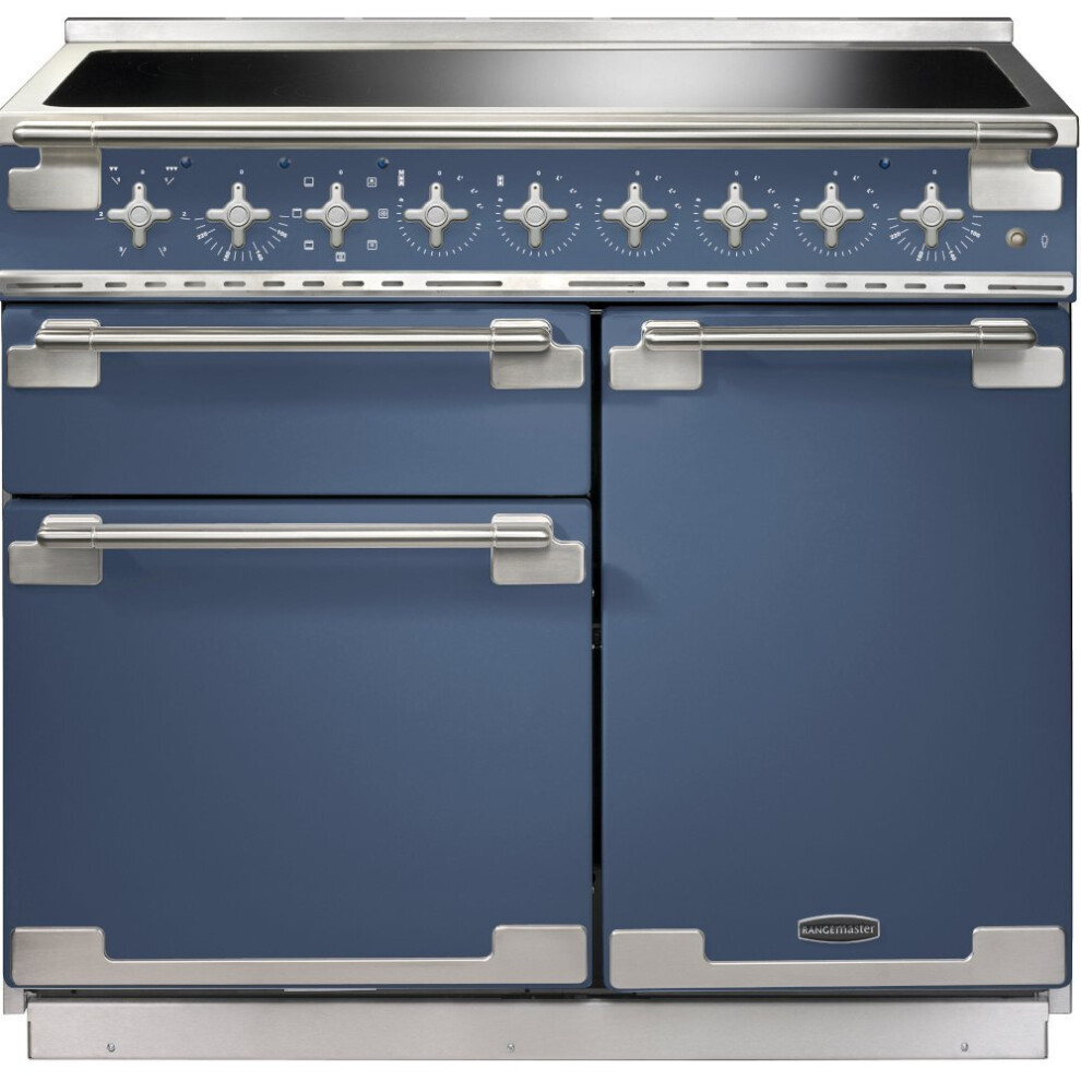 Rangemaster Els100eisb Elise Stone 100Cm Induction Range Cooker - A Rated - 127040 Blue