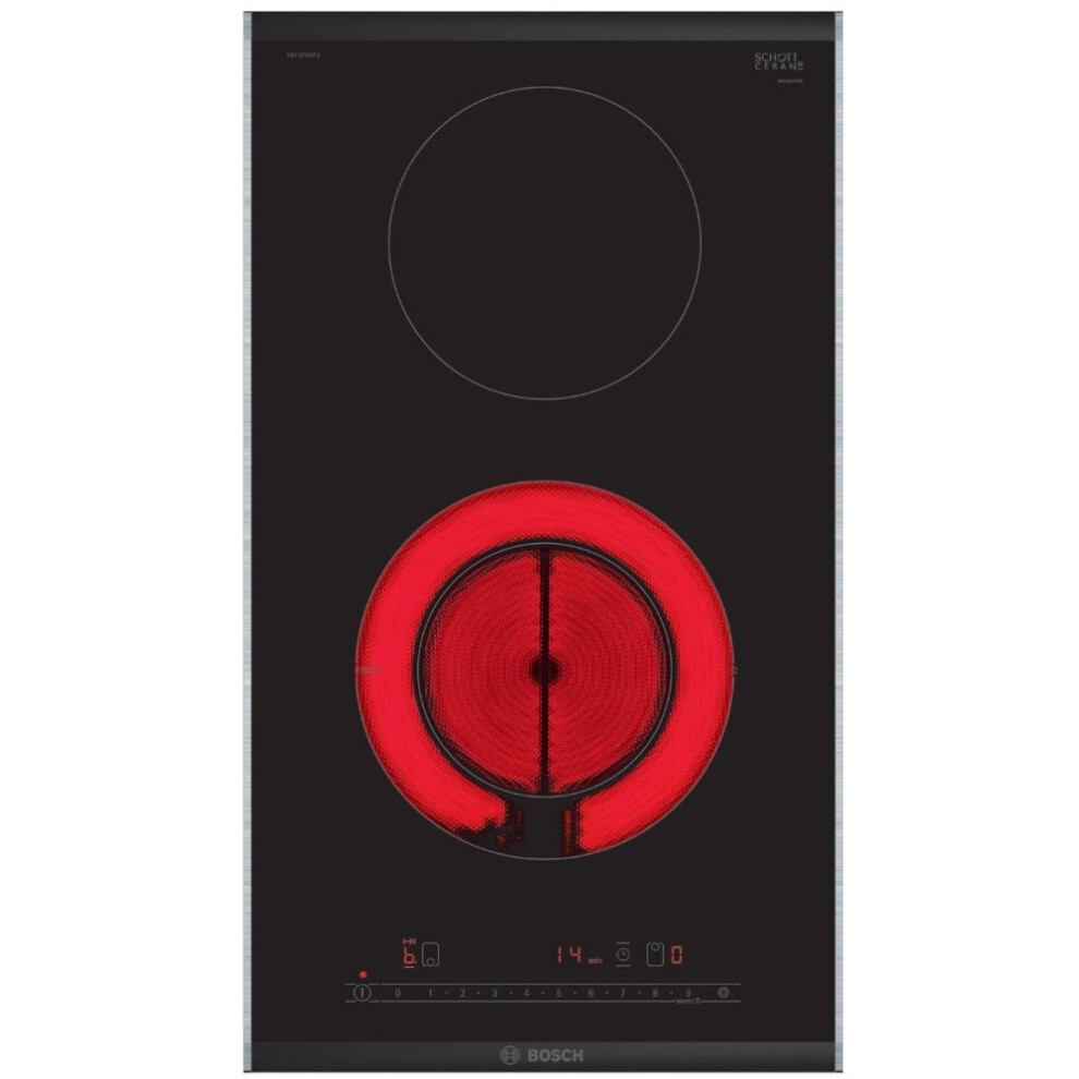 Bosch Serie 6 Domino Hob - Black - PKF375FP2E