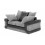 MN Furniture (Black Grey, 3+2 Seated) Modern Denver 3+2 and Corner Luxuries Sofa 6