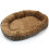 Small Dog bed with Orthopaedic Fleece Lining Brown 7
