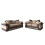 MN Furniture (Beige Brown, 3+2 Seated) Modern Denver 3+2 and Corner Luxuries Sofa 4