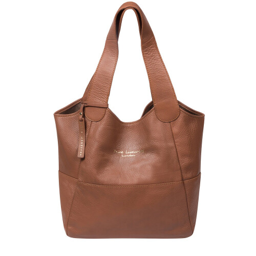 'Freer' Tan Leather Tote Bag 1