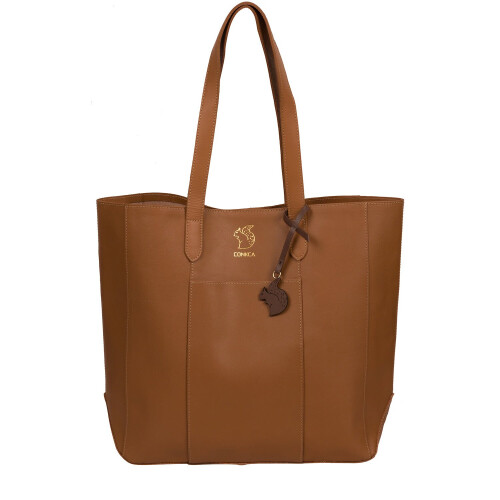 'Hardy' Saddle Tan Vegetable-Tanned Leather Shopper Bag 1