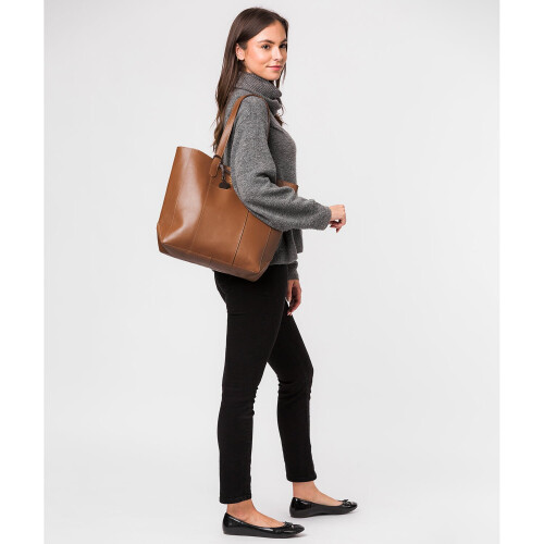'Hardy' Saddle Tan Vegetable-Tanned Leather Shopper Bag 2