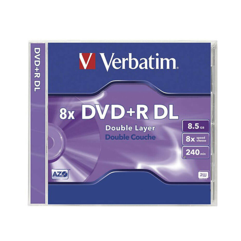 Verbatim Verbatim DataLifePlus Azo DVD+R Double Layer with Case 8.5GB