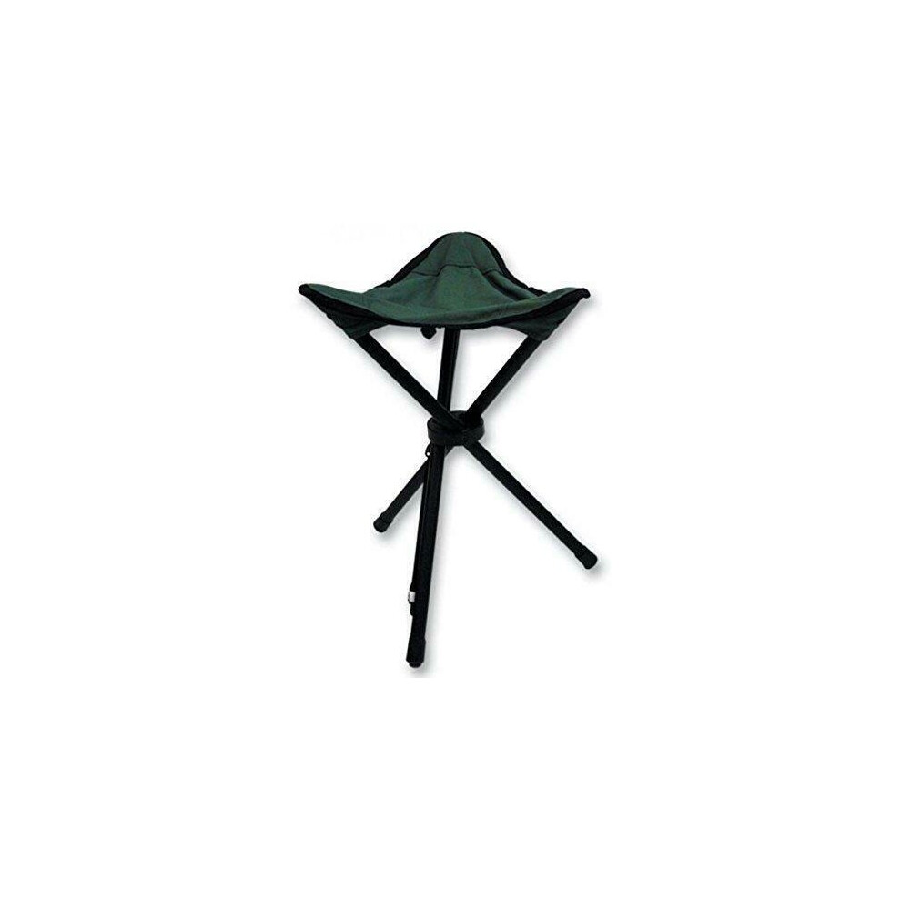 HIGHLANDER FUR304 STEEL FOLDING STOOL SEAT OLIVE WITH CARRY BAG