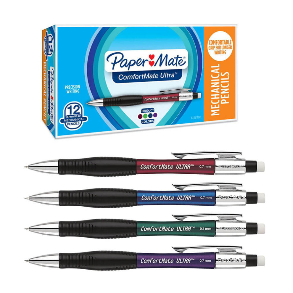 Comfortmate Ultra Mechanical Pencil 0.7mm Assorted (12pk)