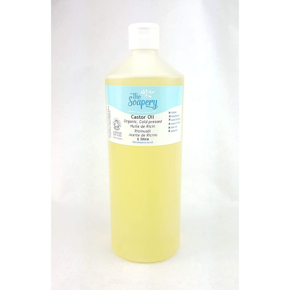 Castor Oil Organic Cold Pressed 1 litre - 100% Pure