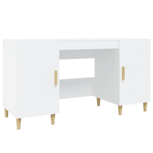 VidaXL (White) vidaXL Desk Engineered Wood Office Computer Study Writing Desk Multi Colours