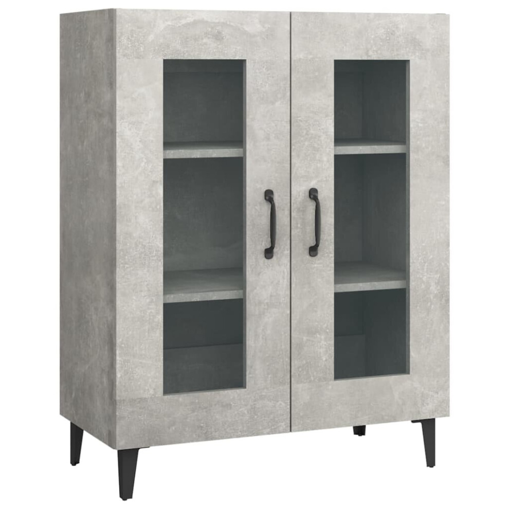 Vidaxl Sideboard Concrete Engineered Wood Cabinet Home Organiser Cupboard Grey
