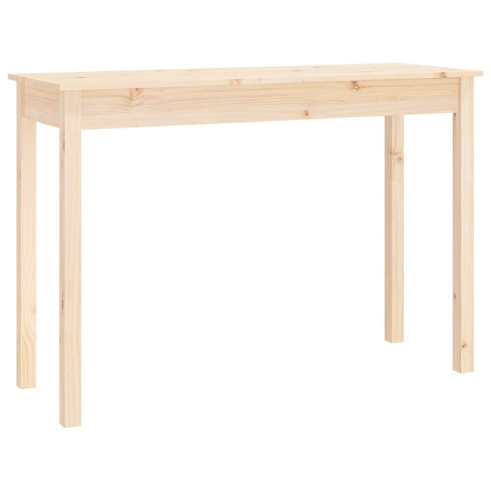 Vidaxl (Brown, 110 X 40 X 75 Cm (L X W X H)) Console Table Hallway Side End Table Tea Accent Table Solid Wood Pine
