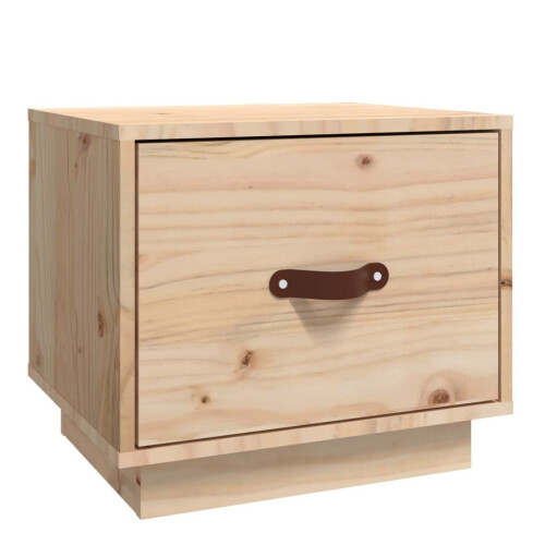 VidaXL (Brown, 1) vidaXL 1/2x Solid Wood Pine Bedside Cabinet End Accent Table Multi Colours