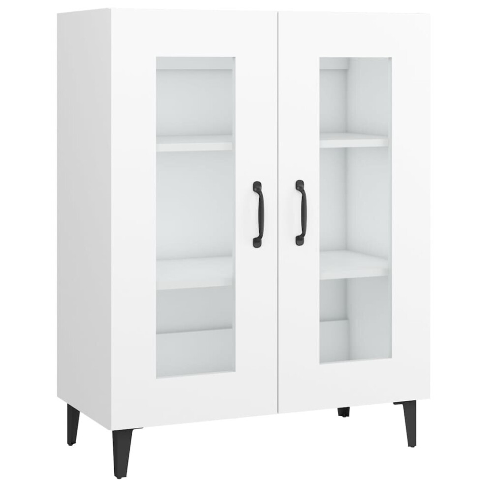 Vidaxl Sideboard White Engineered Wood Side Cabinet Home Organiser Cupboard
