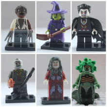 Horror Film Mini Action Figures Fit Lego Dracula Werewolf Zombie Witch